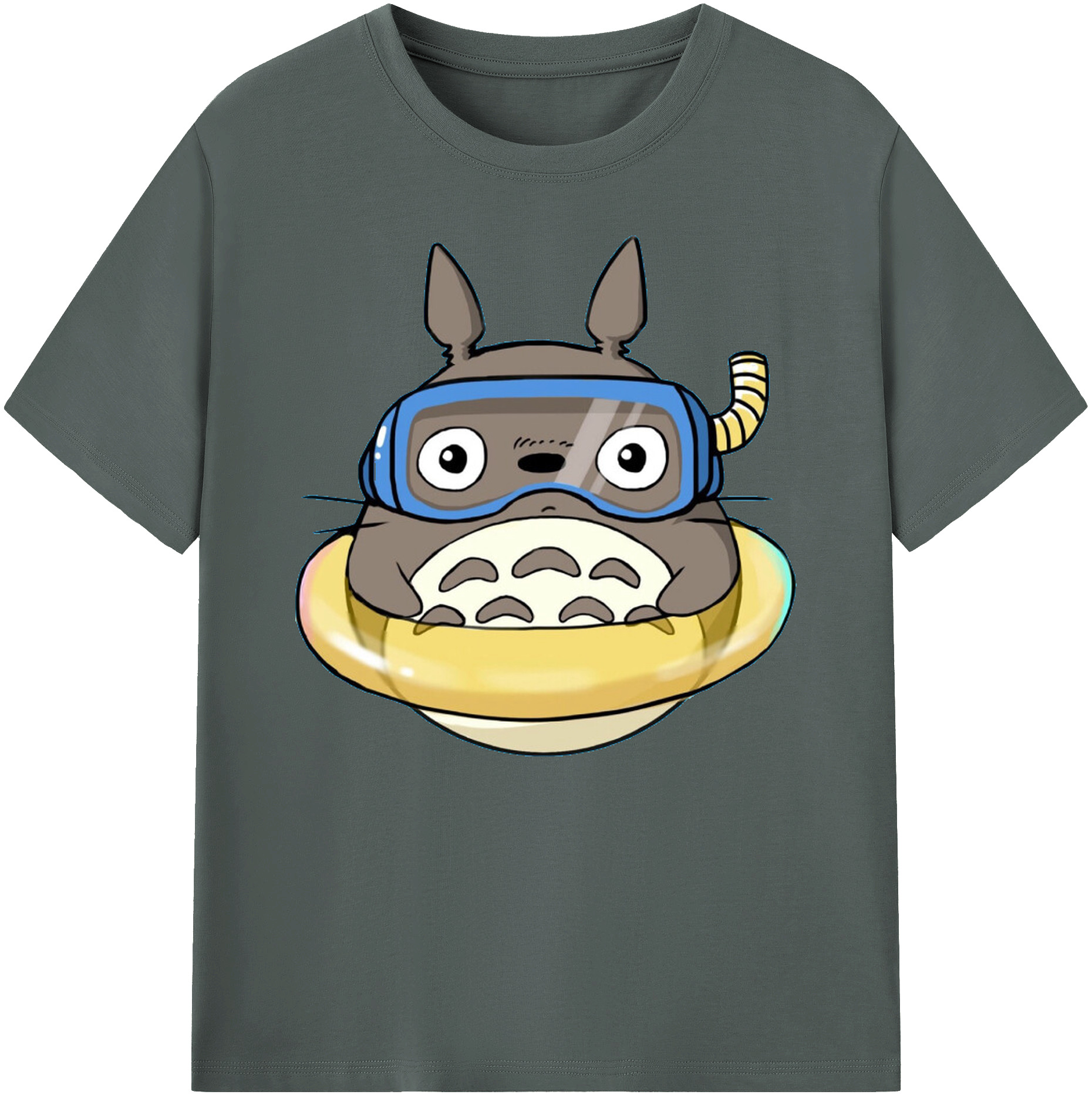 （画像用） となりのトトロ 草壁メイ 草壁サツキ My Neighbor Totoro Satsuki Kusakabe Mei Kusakabe 綿100％ メンズ半袖Tシャツ｜肌触りやわらか＆通気性